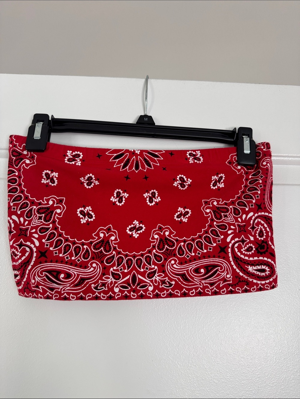 Forever 21 Red Bandana Print Crop Top